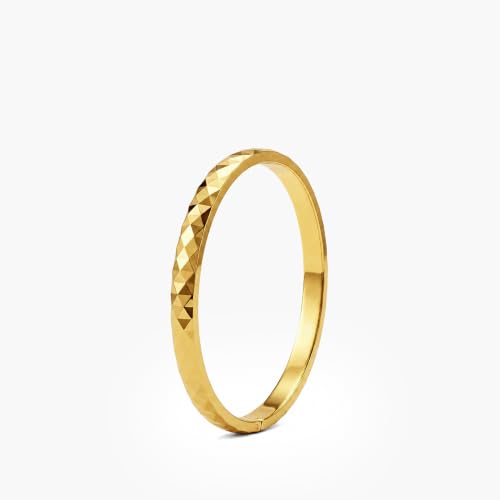Image of PALMONAS 18k Gold Plated Gilded Haze Bangle Bracelet for Women - Jewellery Gift for Girls & Women | Waterproof & Anti-Tarnish Bracelet, Stylish & Trendy Bracelets for Ladies