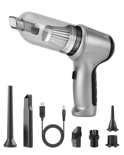 Lyrzzey Camping Vacuum Cleaner – Cordless Handheld 6kPa...