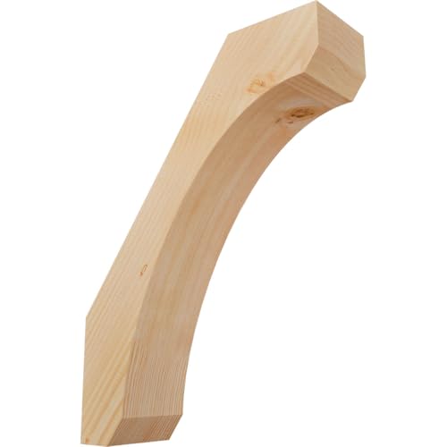 Ekena Millwork BRC06X18X24LEC00SDF 5 1/2"W x 18"D x 24"H Legacy Smooth Knee Brace, Douglas Fir