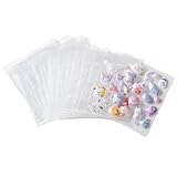 Rich Peach シール帳 高デザイン性クリスタル外装で A8サイズ バインダー はがせるリフィル20枚+PPシート2枚付き キーホルダー穴付き 3層構造 コラージュノート シールバインダー (シール台紙20枚)