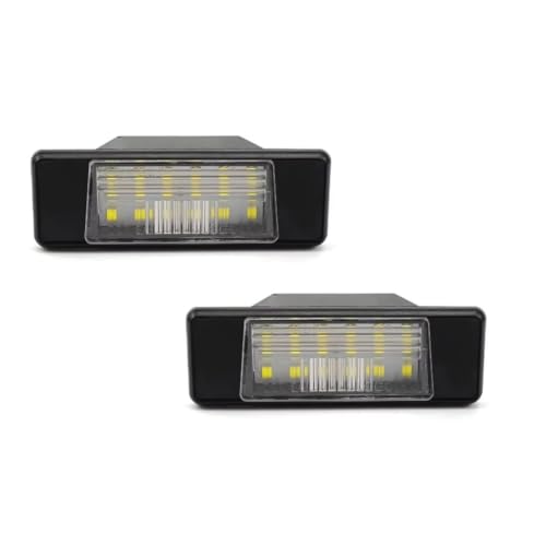 Luz LED de matrícula Nissan Qashqai J10 J11 2007-2018 lámpara trasera coche 12V 2 unidades