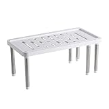 Estante de almacenamiento de gabinete Estante de especias Estante de mostrador expandible Cocina Baño Organizador de despensa