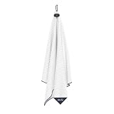 Blue Tees 4 in 1 Magnetic Golf Towel - Standard & Caddy Sizes - Silicone Brush - Groove Cleaner - Ma