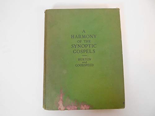 A Harmony of the Synoptic Gospels (for Historic... B00EWVQZKC Book Cover