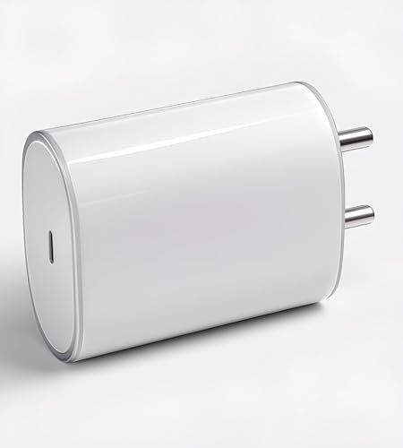 Image of Original 45W C-Type PPS Rapid Charger Adapter Compatible with Nothing Phone 3 | 3a | 3a Pro | 2a | 2a Plus |2| CMF Phone 2 Pro | Buds /Ear Stick, 45 W USB C Charging Adaptor, 45watt PPS Charge, White