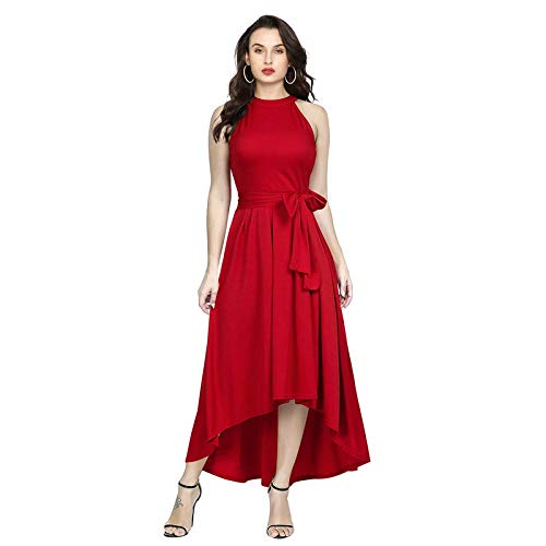 GirirajEnterprise Women Exclusive Designe Rayon Gown (Giriraj-Deltin S24 Red A)