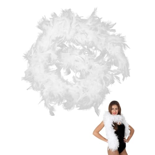 OIXYEY Boas, Federboa Einfarbig Set, Flauschige Federboa, 2M Federschal, Geeignet Für Tanz Hochzeit Weihnachten Halloween Karneval Dress Up Zubehör...