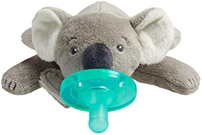 Philips AVENT Soothie Snuggle Pacifier Holder with Detachable Pacifier, Koala, 0m+, SCF347/06