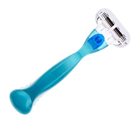 Kinshops Ladies Dedicated handle Plastic for manual three-layer hair removal blade Leg hair armpit hair shaving knife holder 1 Set
