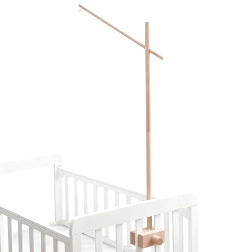 Image of Baby Crib Mobile Arm,33.5in HBM Wooden Mobile Arm for Crib Mobile Hanger for Crib Baby Girl Nursery Decor