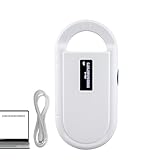 AHANIN Microchip Scanner Rechargeable Handheld Pet Scanner Microchip Reader Supports ISO11784/ISO11785,FDXB,ID64 Microchip for Dogs/Cats/Animal