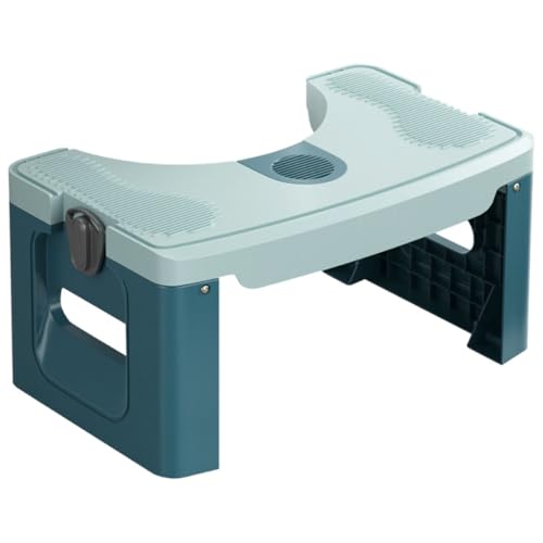 BUTIFULSIC Bathroom Footstool Folding Stool for Adults Non-Slip Base Multi-use Stool for Home Travel