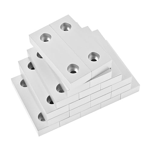 LTIENBST 10 Sets(20Pcs) Aluminum Soft Jaws Set, 6 inch Vise Jaws 6