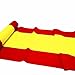 Produktbild durabol Flagge Spanien ohne Wappen 500 * 90 cm Spain Flaggen Lange