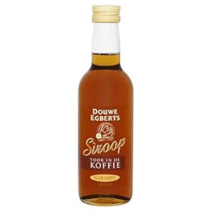 Douwe Egberts Koffiesiroop Karamel, Vloeibare Siroop voor in je Koffie, 6 x 250 ml