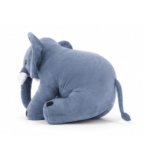 Image of Big Jumbo Elephant Soft Toy for Kids Girls Boys,Grey,Big cushionAnimal Plush Stuffed Baby Teddy Gift Birthday, 60 cm