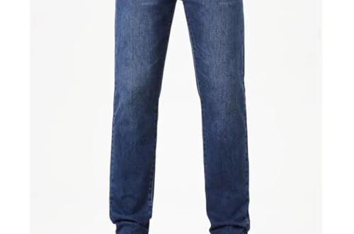 Men's Slightly Stretch Straight-Leg Jeans, Skin-Friendly Business Jeans in Multiple Sizes2