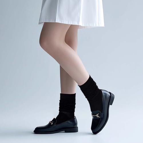 Ishua 3 Pairs Slouchy Socks Pack Scrunch High Boot Socks for Women4