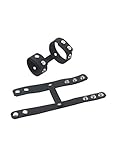 LoveSex Leather Premium Bondage CandB Device Cock Ring Shaft Ring and Ball Divider Strap