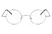 Agstum Small Round Prescription Eyeglasses Frame Clear Lens 37mm (X-small Size)