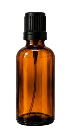 vow 100ml amber glass euro dropper bottle with black cap leakproof travel bottle for oils, perfumes, serums n cosmetics_pack of 1