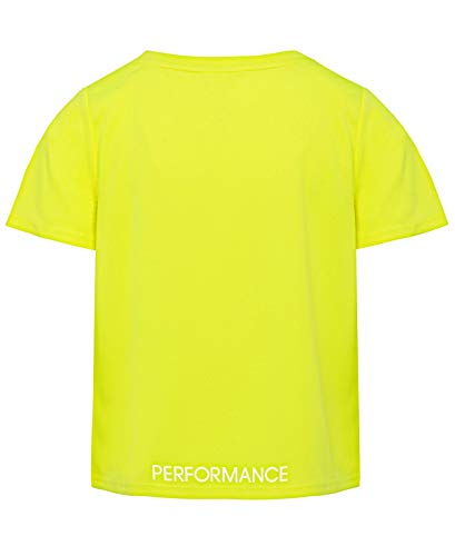Image of Calvin Klein Girls Short Sleeve Performance T-Shirt, Crew-Neck Neckline & Logo Detailing