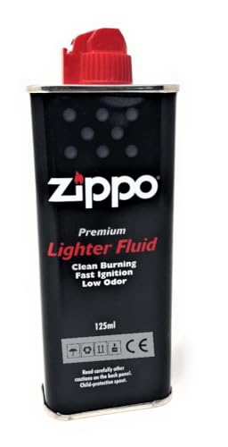 Image of Zippo WP16172 Aluminum Zippo Lighter Fluid 125ml, 6 Centimeter (Black)