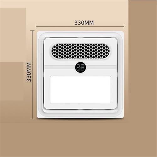 Ventilador de extracción de techo integrado Home con ventilación, iluminación y calefacción para baño 30x30cm miniatura 2