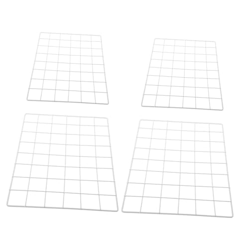 Happyyami 4pcs Metal Grid Wall Panel for Photo Display Sturdy