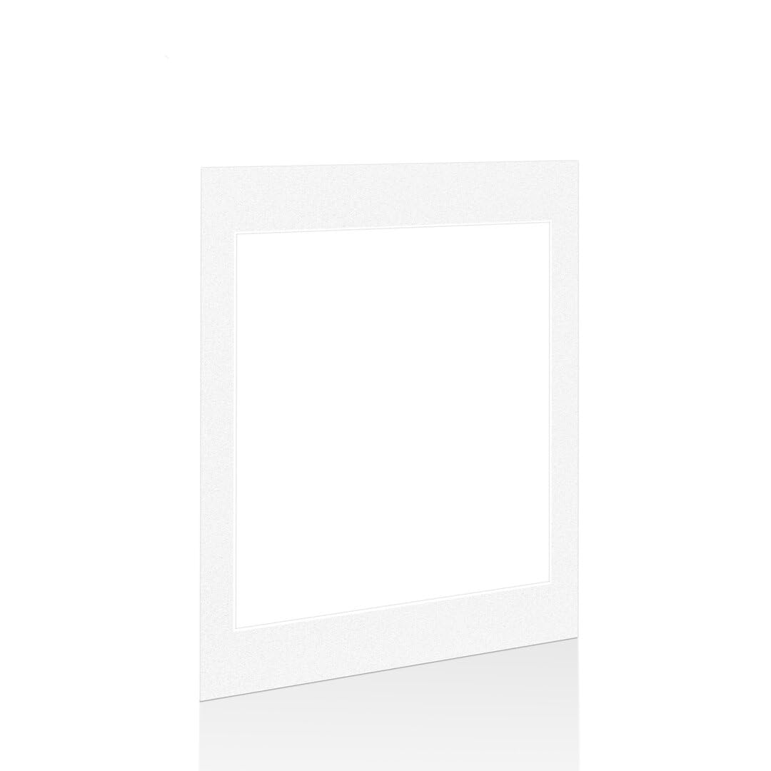 Procut Global 16x12" White Picture Mounts for Frames - Fits 12x10" Aperture Size - Precision Cut Cardboard Photo Mounts - Mat Board for Prints, Artwork & Paintings โ image 1