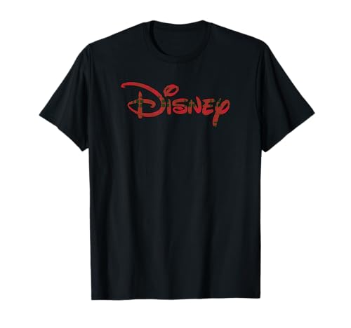 T-shirt Disney avec logo de Noël à carreaux pour des fêtes en famille magiques