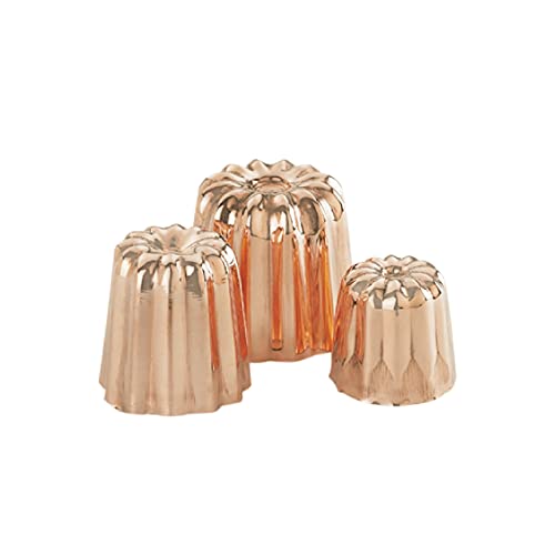 DE BUYER -6820.55N -petit moule cannele bord. cuivre ø 55