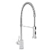 Pull Down Spring Sprayer Kitchen Faucet Single Handle Lead Free Faucet Fingerprint Resistant Corrosion Free Seal Commercial Chrome Faucets