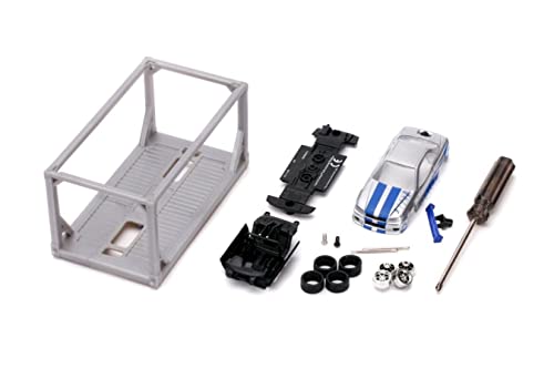 Jada Toys Fast & Furious 1:55 Brian's 2002 Nissan Gt-R R34 Build N' Collect Die-Cast Model Kit, Toys For Kids And Adults, Blue #TOP1