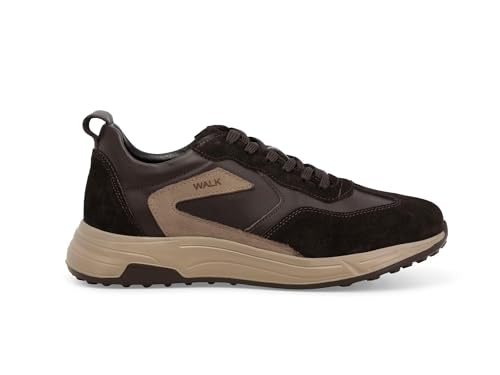 Melluso Sneakers Uomo in camoscio e Pelle Marrone u56040 43