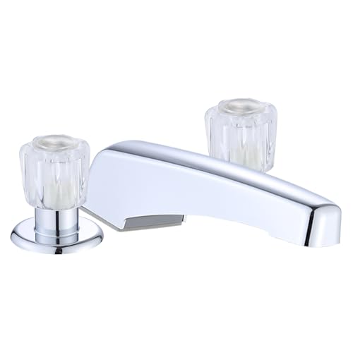 RV Bathtub Faucet Kit Replacement Danco 10661 Mobile Home Chrome Dual-Handle 3-Hole Countertop Mount 24-Inch Adjustable Center Distance