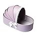 MERIGLARE Bouquet Packaging Gift Box Arrangement Basket,Lace Ribbon Flower Box,Cradle Flower Packing Boxes for Wedding Home Decor, Violet