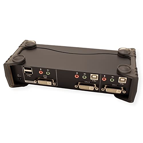 ATEN 2-Port USB 2.0 DVI KVMP Switch with Cables CS1762A (Silver)