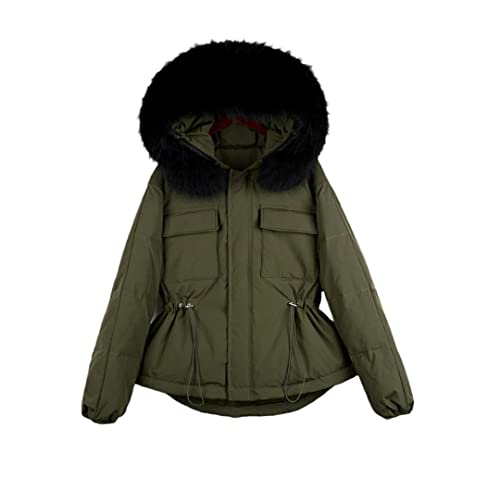 Doudoune d'hiver femme duvet de canard imperméable veste courte bouffante plume