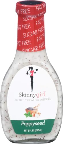 Image of Skinnygirl Salad Dressing, Poppyseed | Fat-Free | Sugar-Free | 8 Ounce | Pack of 5