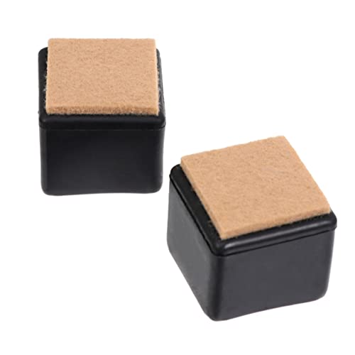 Angoily 20 Piezas Cubre pies de Mesa y Silla Mangas de pies de Mesa taburetes Deslizadores para Muebles desplazador de Muebles Fundas para pies de Silla Estera de los pies de la Mesa Black