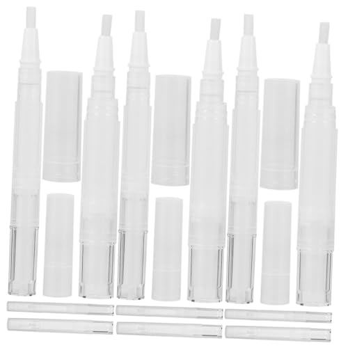 SOESFOUFU Mini Cuticle Oil Pens 12 Empty Nail Oil Bottles Refillable Lip Gloss Tubes Nail Polish Pen Refills