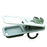 Clip on Cup Holder for Beach Chairs with Phone Holder - Multifunctional Beach Cup Holders, Desk Cup Holder, Adirondack Chair Cup Holder- Easy to Use Beach Drink Cup Holder