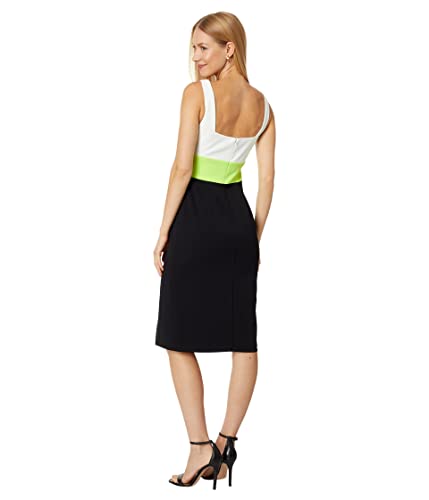Robe midi Vince Camuto col carré robe tricolore chic et tendance
