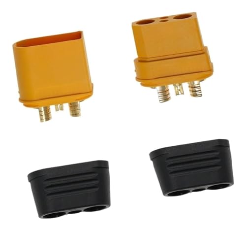 Conectores XT90I-M y XT90I-F para Avión Modelo 5 Sets Amarillo miniatura 1