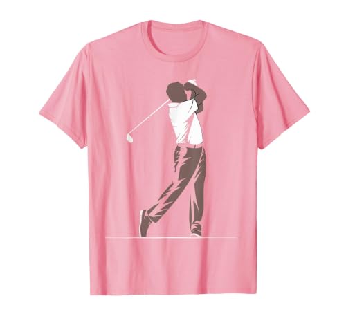African American Golfer Black History Month Melanin Golfing T-Shirt, Men, Pink, Small