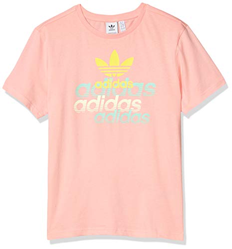 adidas Originals Kids Unisex Graphic Tee Glory Pink Large