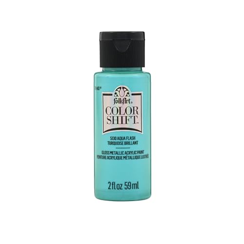 Image of FolkArt Color Shift Acrylic Paint in Assorted Colors (2 ounce), Aqua Flash