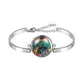 Esta pulsera está diseñada de una manera muy especial, el anillo y la cadena se combinan, lo que es adecuado para varias ocasiones