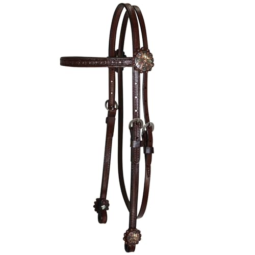 Circle Y Ant Copper 5/8in Browband Headstall Wal
